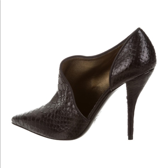 Lanvin Python Cutout Bootie - Picture 2 of 9